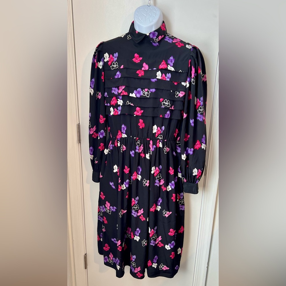 Balenciaga Boutique Paris Vintage Floral Dress Size 8
